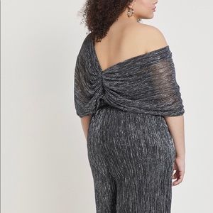 Shimmered Tiered Leg Jumpsuit